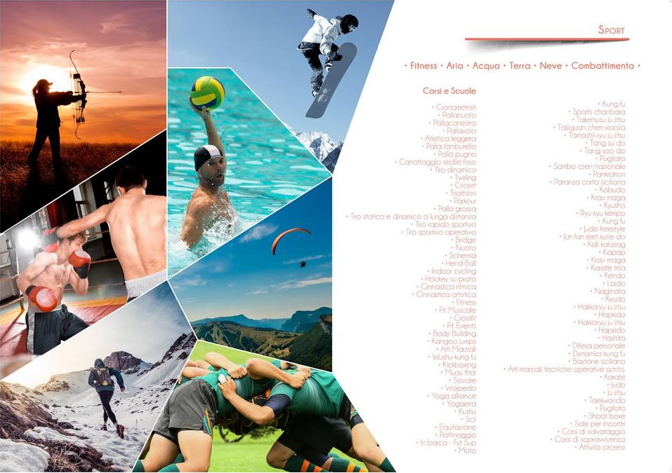 tiro con arco pallanuoto snowboard boxe trekking su neve rugby deltaplano tudu app pescara abruzzo